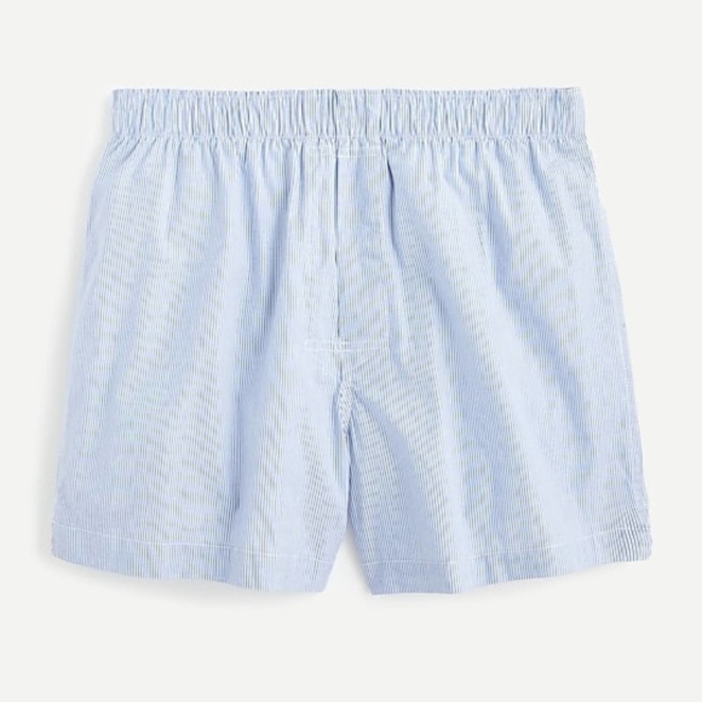 J. Crew patterned boxers for men in blue stripes S Small M Medium